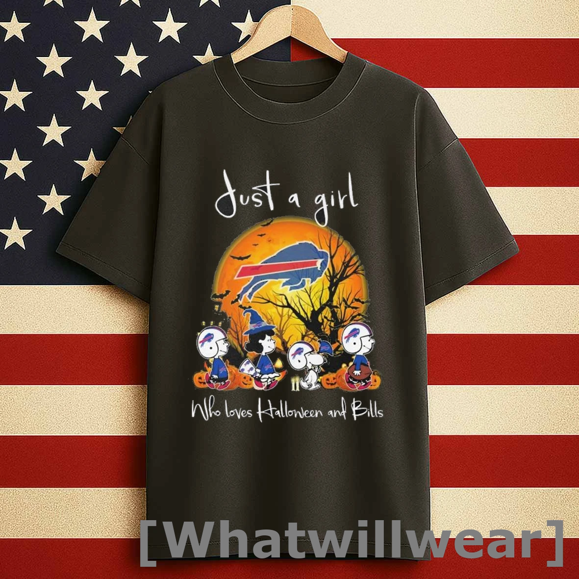 Peanuts Abbey Road Just A Girl Who Loves Halloween And Buffalo Bills Shirts
