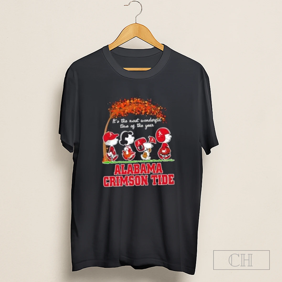 Peanuts Characters Its The Most Wonderful Time Of The Year Alabama Crimson Tide Shirt