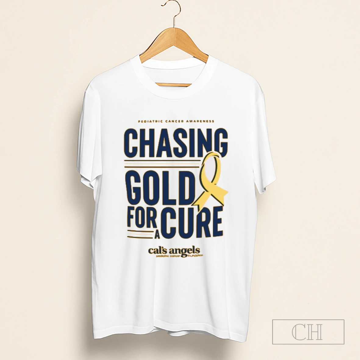 Pediatric Cancer Awareness Chasing Gold For Cure Cals Angels Pediatric Cancer Foundation Naperville North Shirt