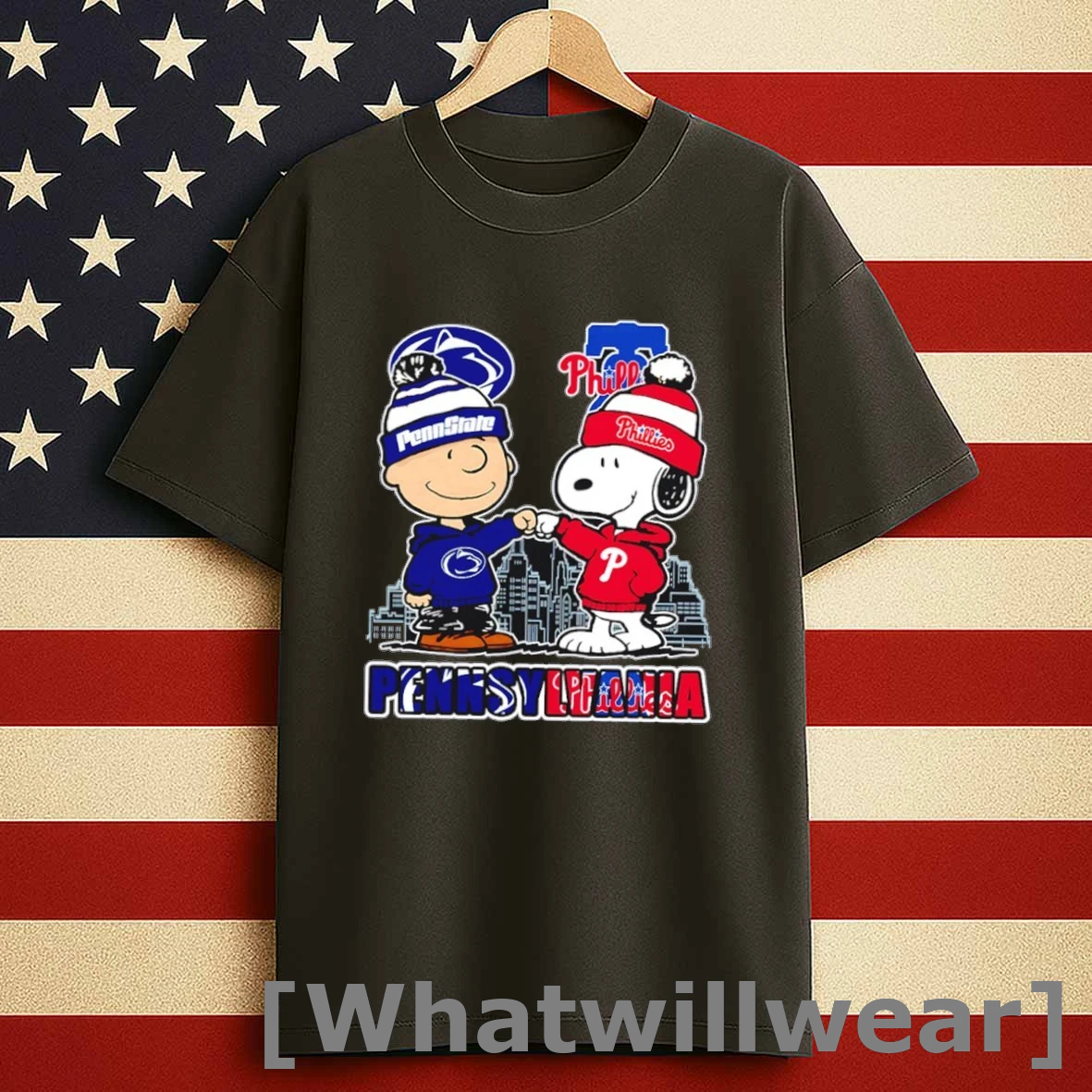 Penn State Nittany Lions X Philadelphia Phillies Snoopy Shirts