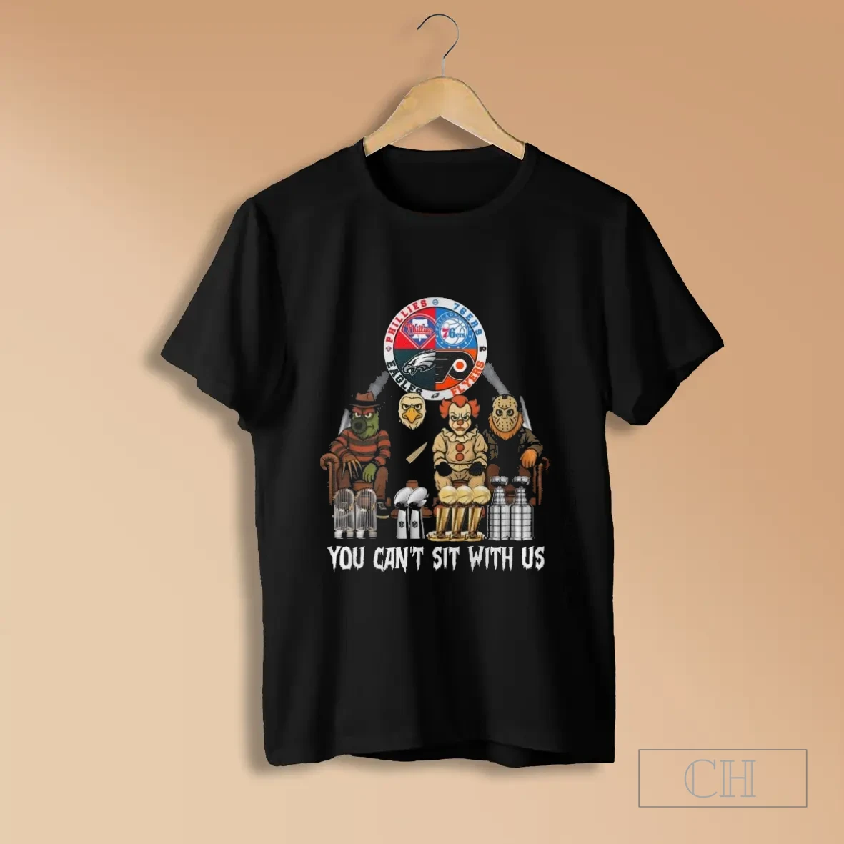 Philly You Can Sit With Us Halloween Mascot 2025 T Shirts