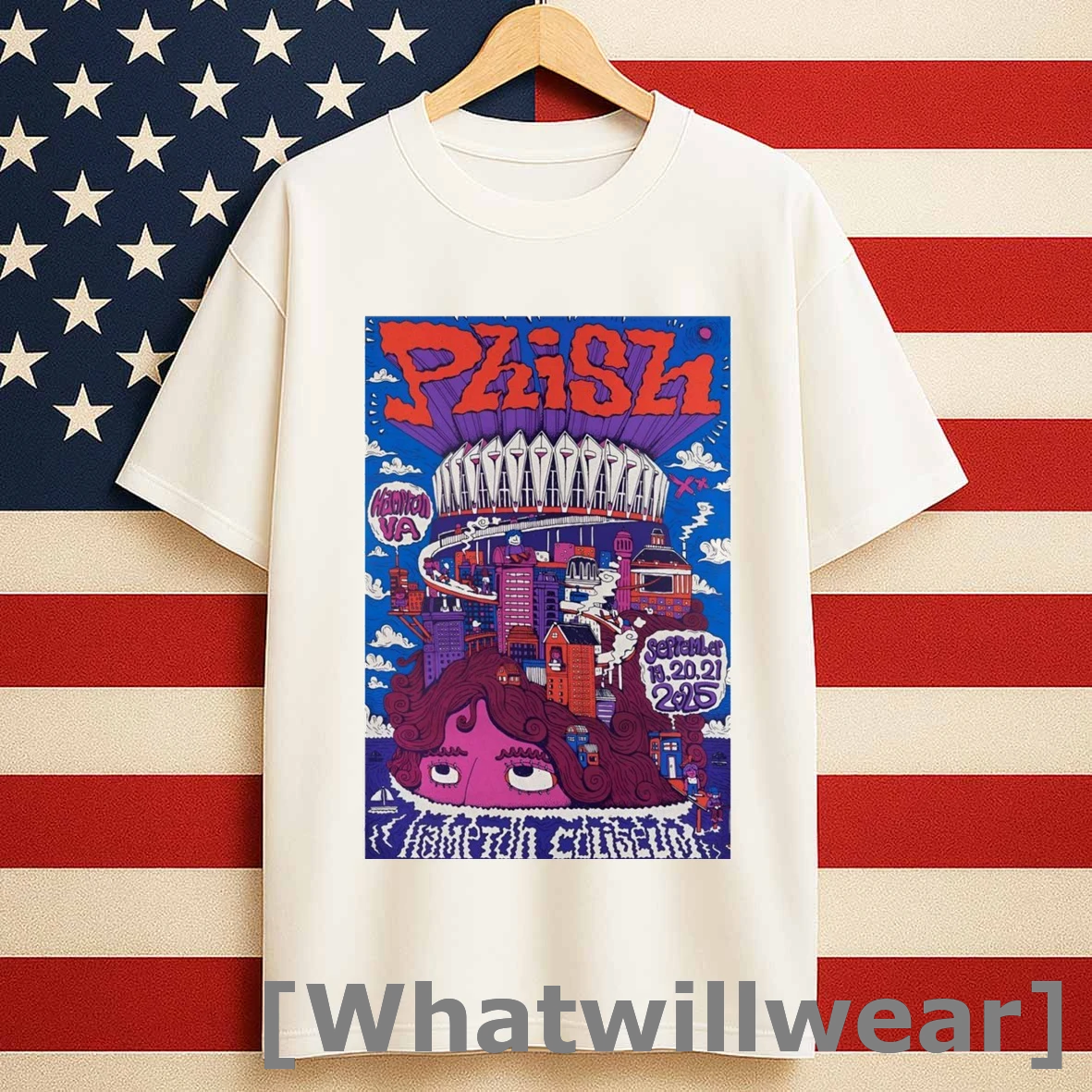 Phish September 19 21 2025 Hampton Va Hampton Coliseum Event Shirts