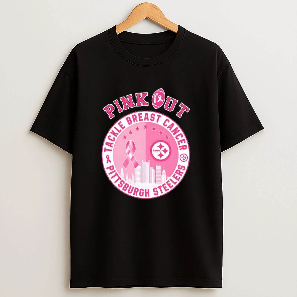 Pink Out Tackle Breast Cancer Pittsburgh Steelers Shirts