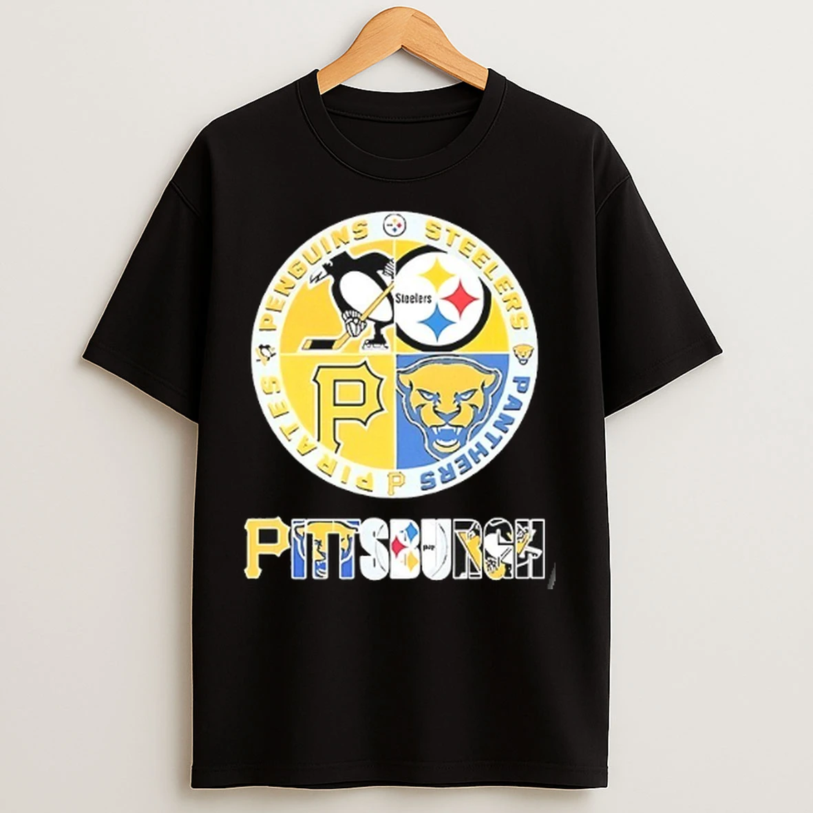 Pittsburgh Penguins Steelers Panthers Pirates City Sports T Shirts