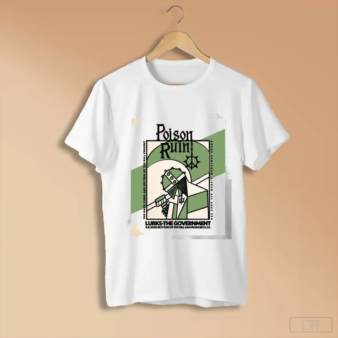 Poison Ruin San Francisco Ca September 8 2025 Concert Shirts