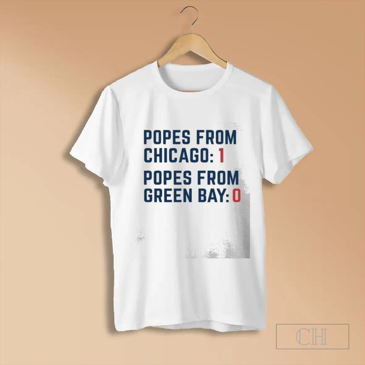 Popes From Chicago Popes From Green Bay Rivalry T Shirts
