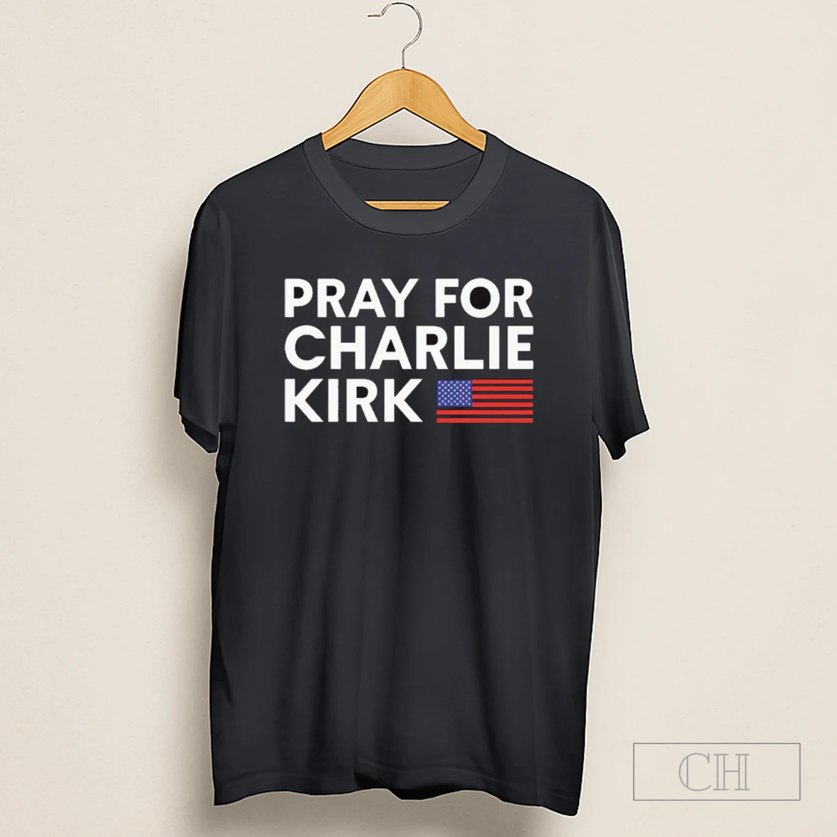Pray For Charlie Kirk 1993 2025 Usa Flag Shirt