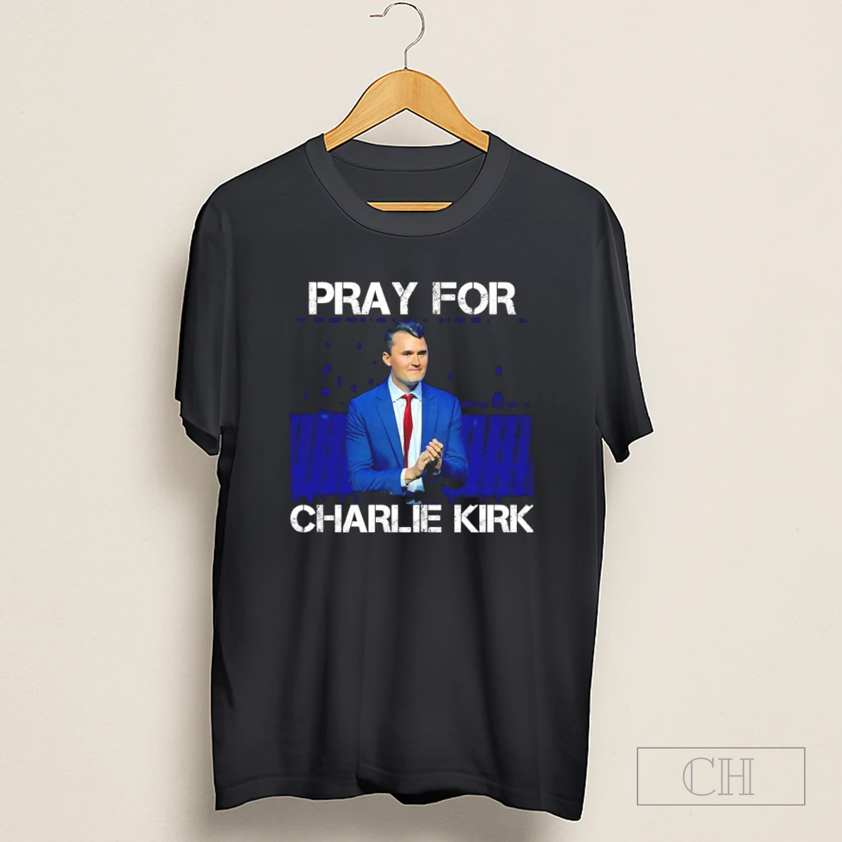 Pray For Charlie Kirk American Flag Shirt