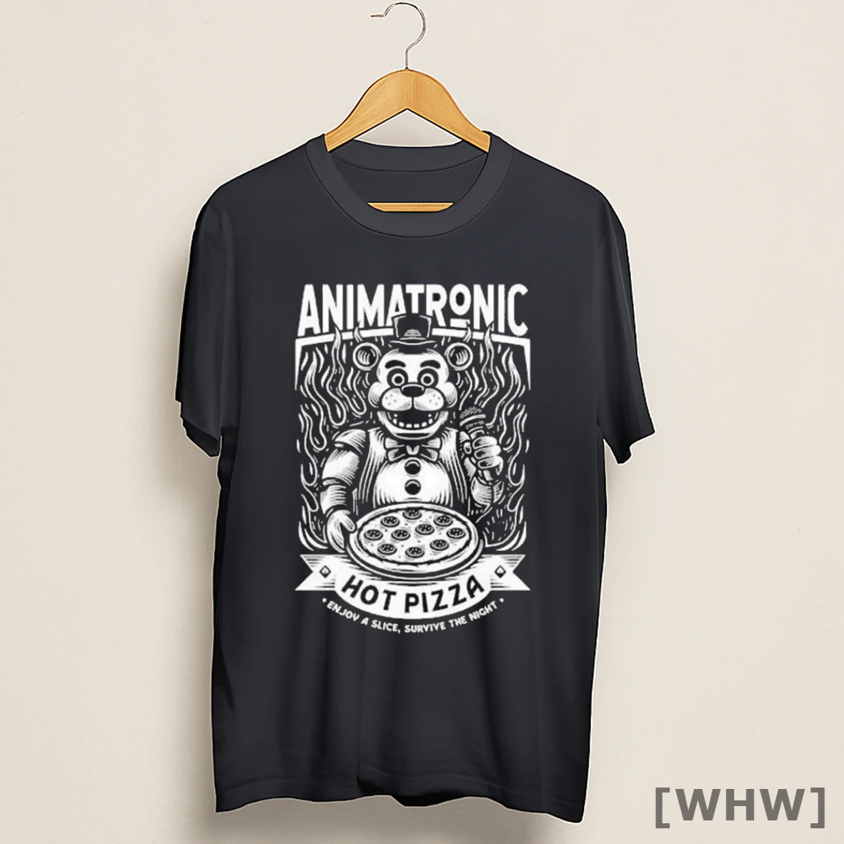 Premium Five Nights At Freddys Animatronic Hot Pizza Enjoy A Slice Survive The Night Shirt