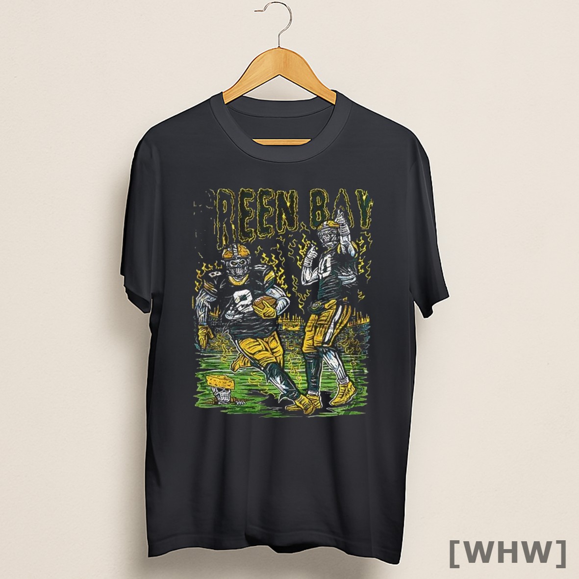 Premium Green Bay Packers Zombie Football Players Halloween Graphic Shirt