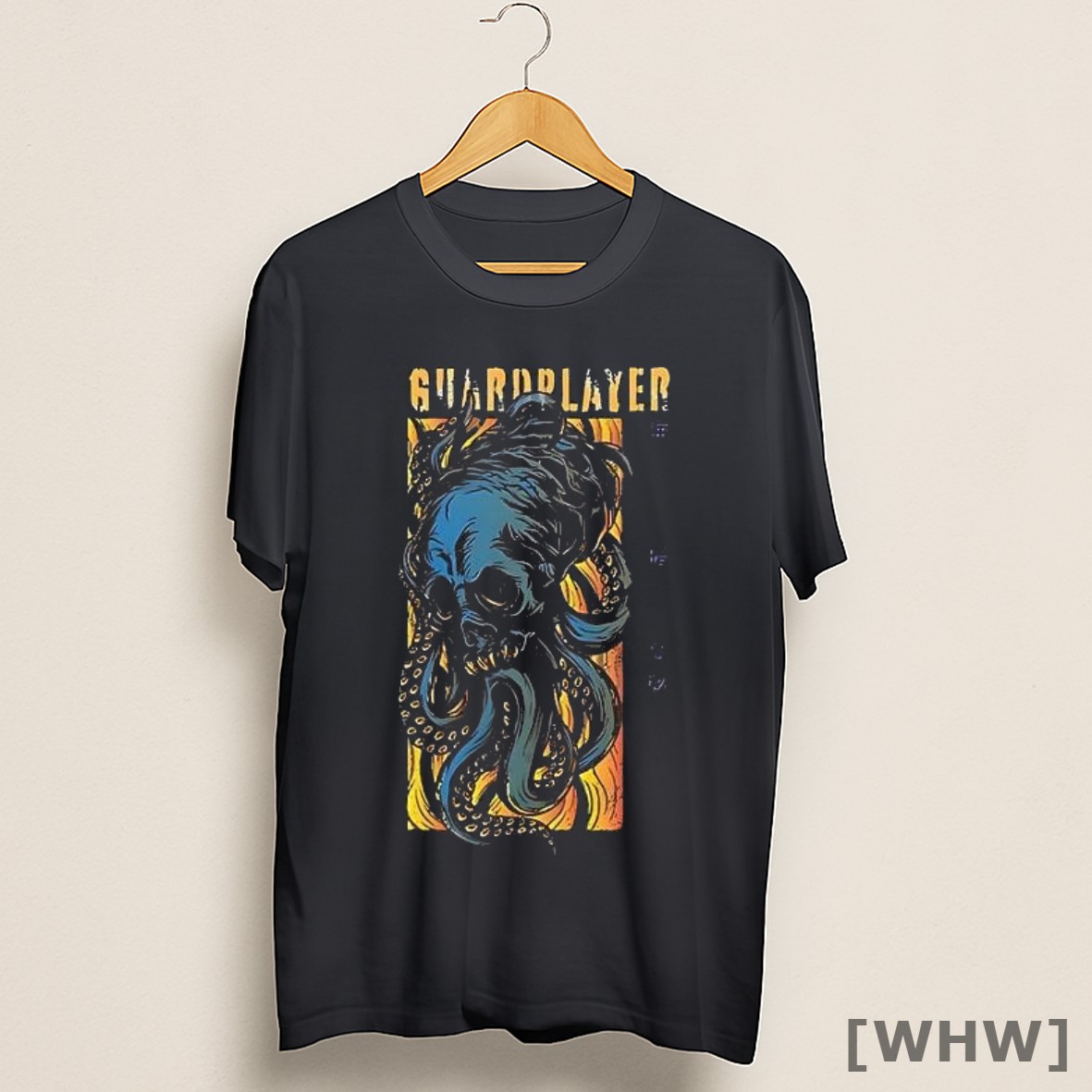 Premium Guardplayer Blue Octopus Tentacle Skull Retro Shirt