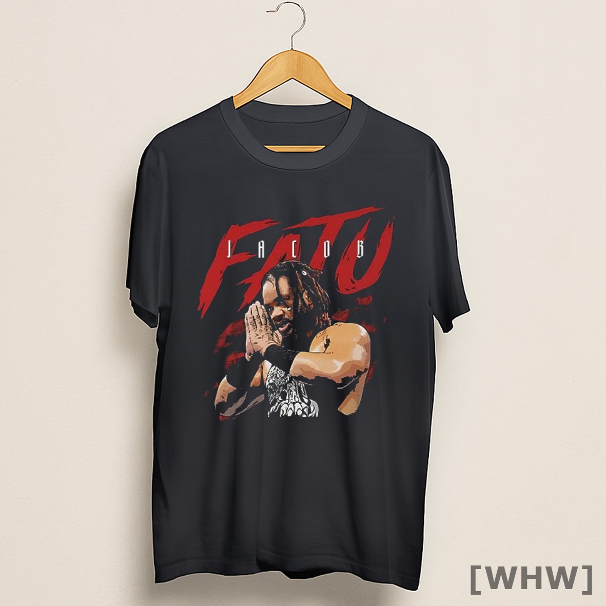 Premium Jacob Fatu Wrestling Wwe Star Pro Wrestler Praying Pose Shirt