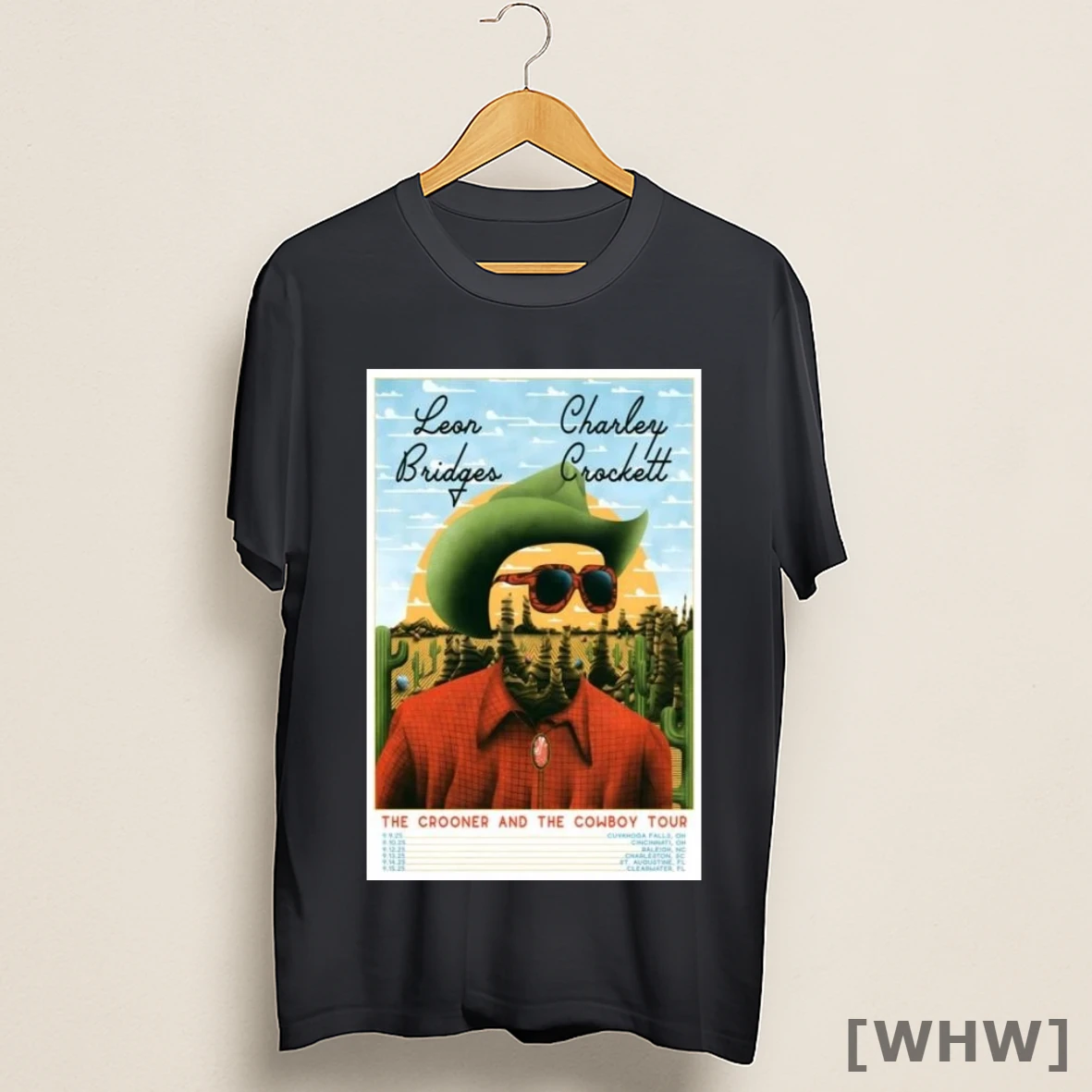 Premium Leon Bridges And Charley Crockett The Crooner And The Cowboy Tour 2025 Shirt