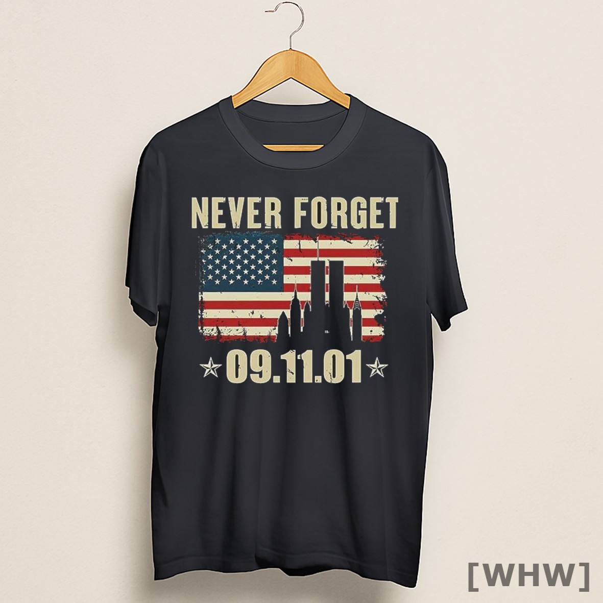 Premium Never Forget 09 11 01 American Flag Twin Towers New York City Shirt