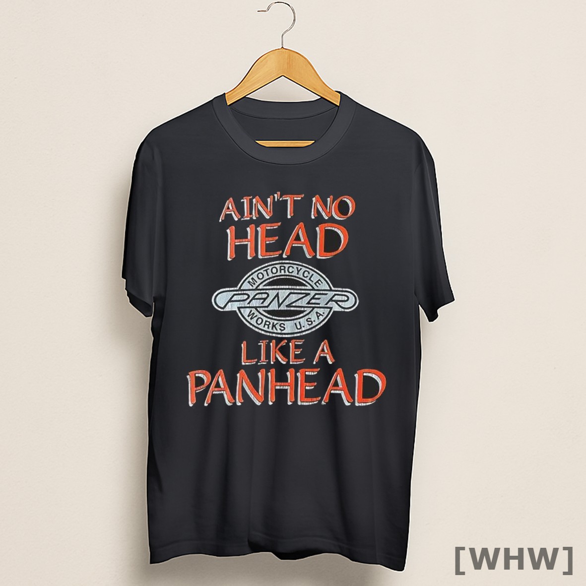 Premium Panzer Motorcycles Aint No Head Like A Panhead Retro Shirt