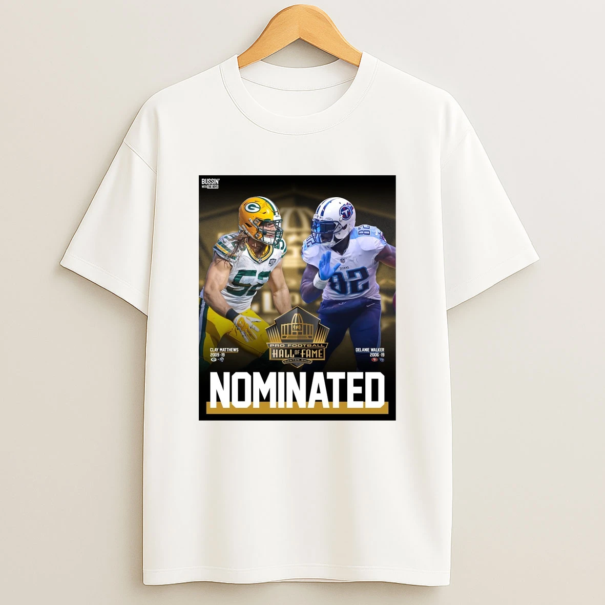 Pro Football Hall Of Fame Clay Matthews And Delanie Walker Nominated 2025 Shirts