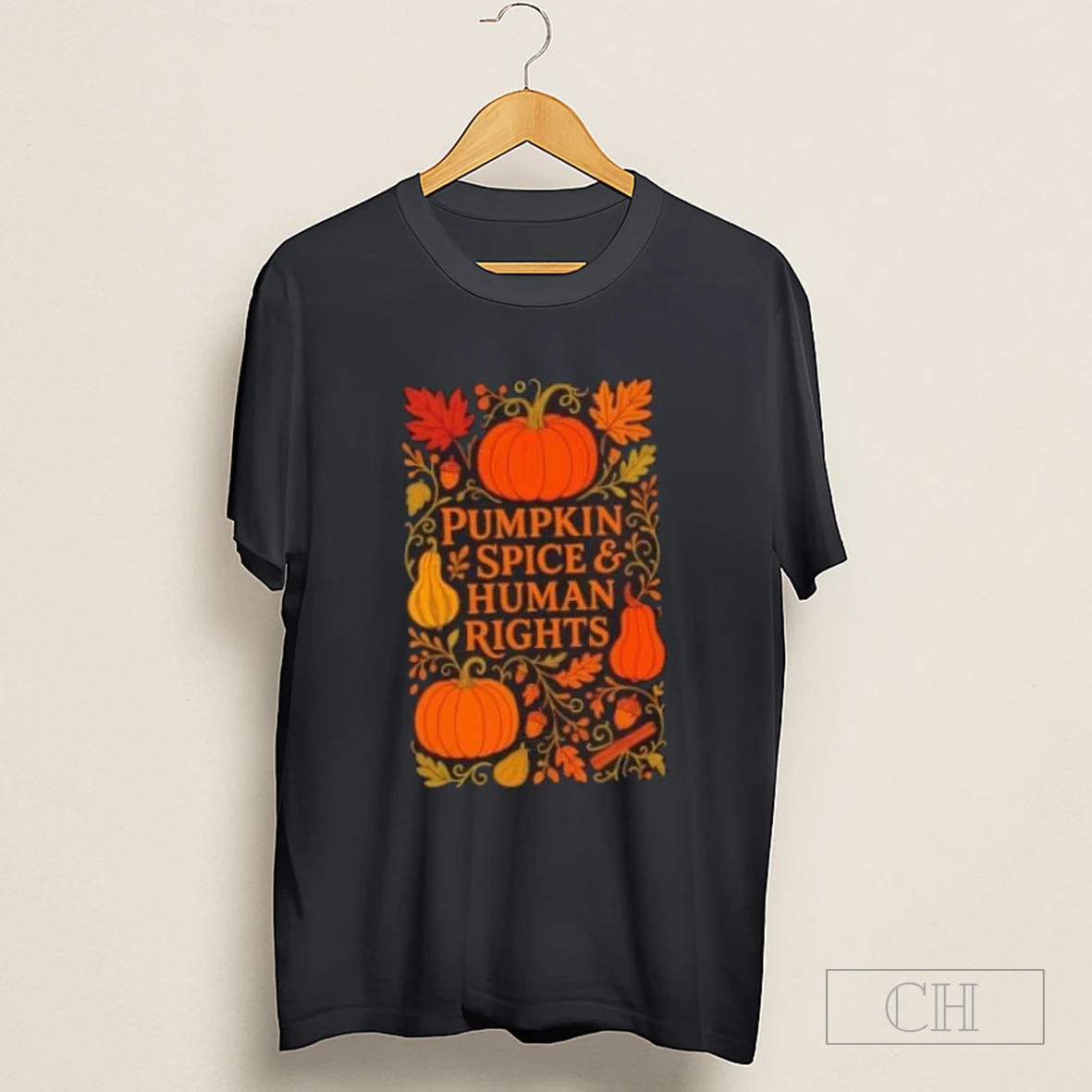 Pumpkin Spice And Human Rights Halloween Shirt