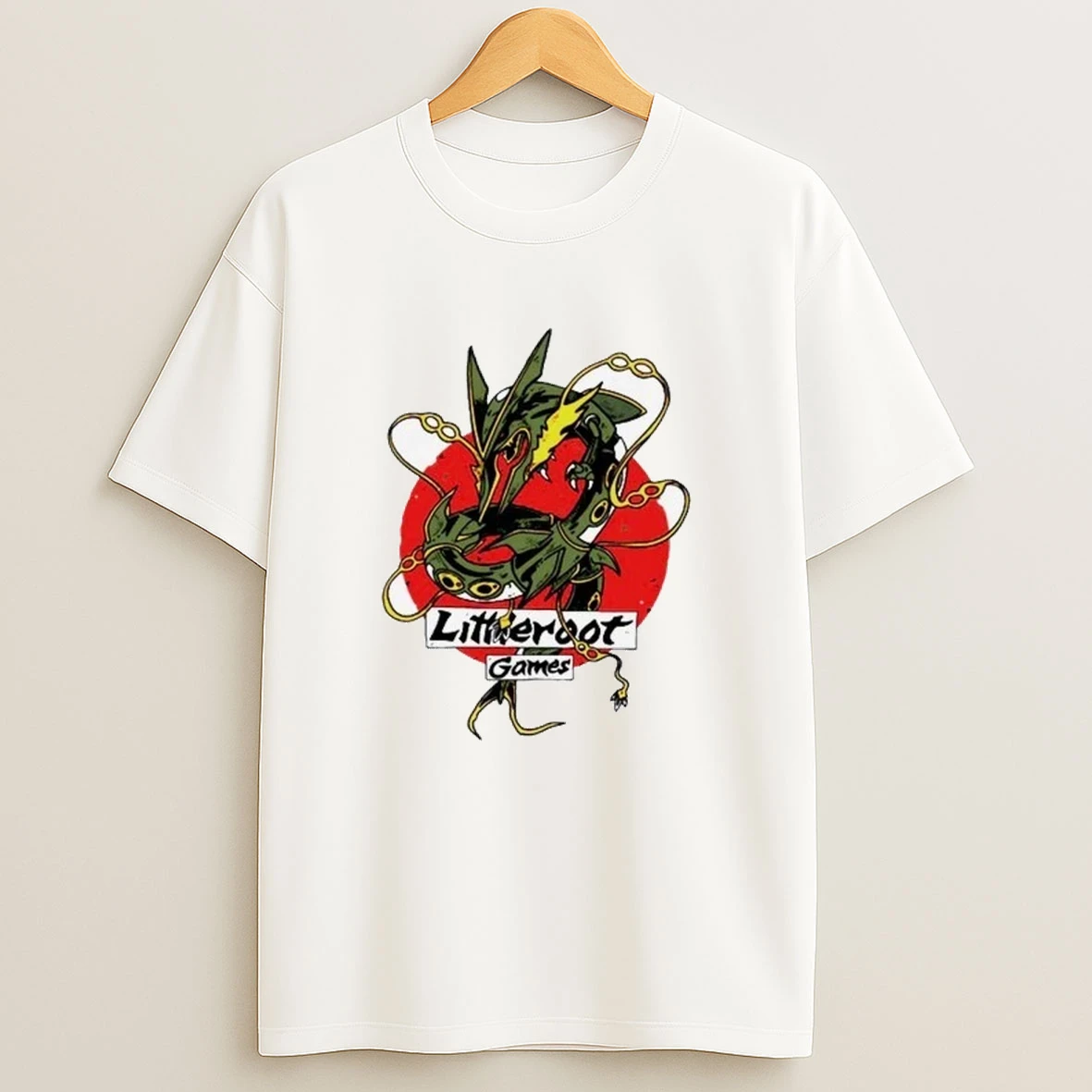 Rayquaza Pokemon Dragon Littleroot Games Shirts