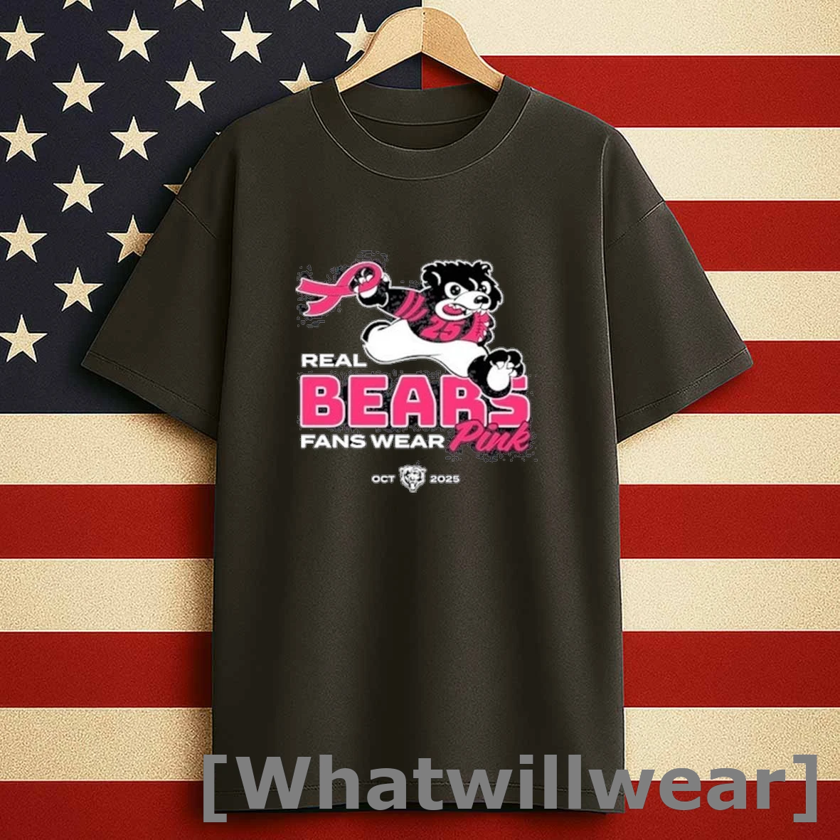 Real Bears Fans Wear Pink Oct 2025 Shirts