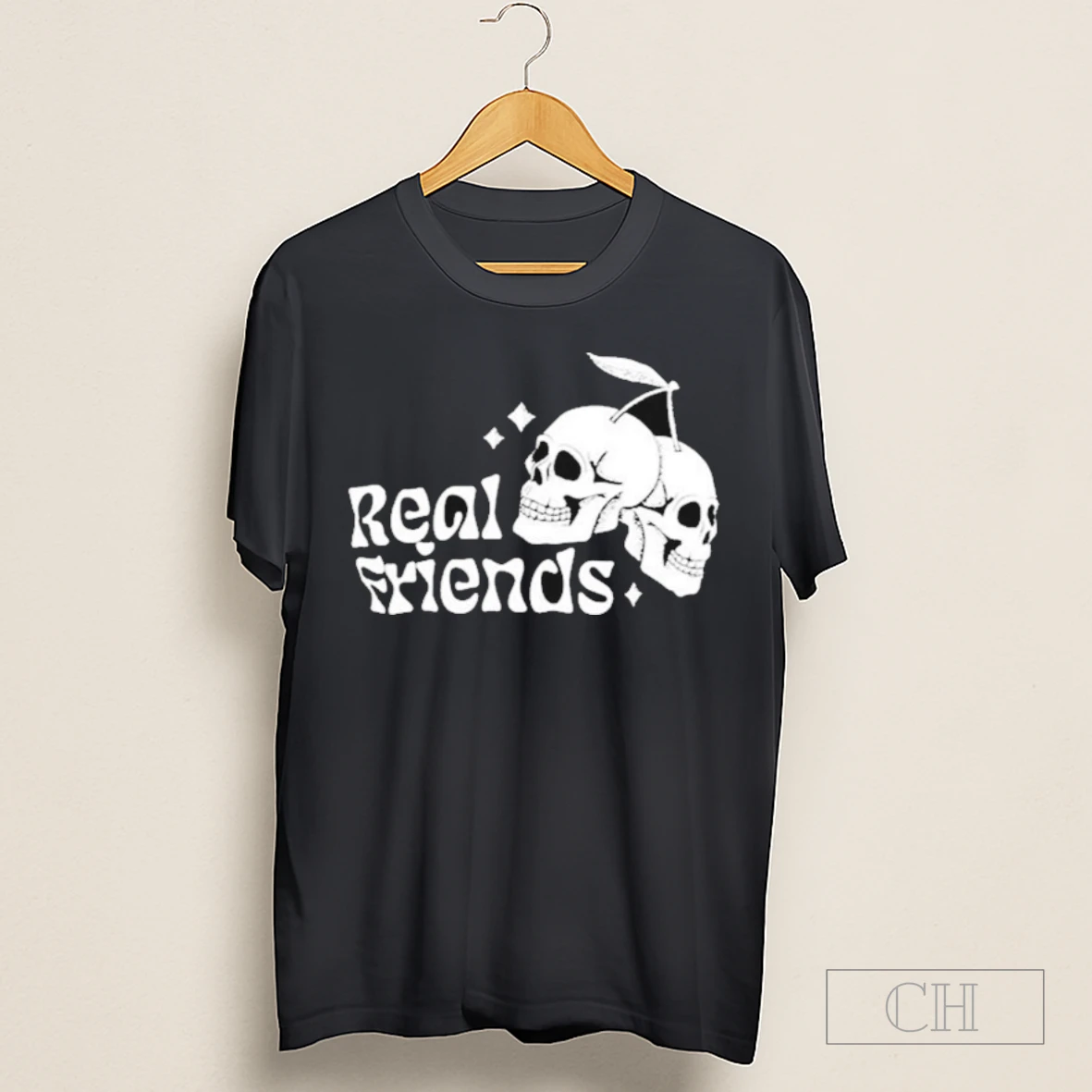 Real Friends Cherry Skull Shirt