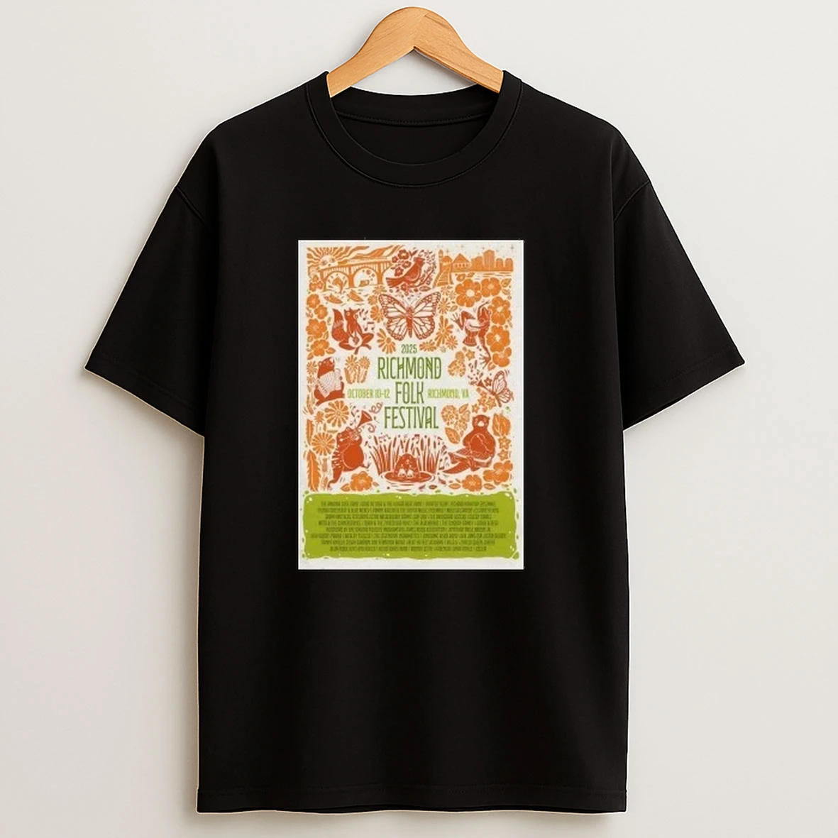 Richmond Folk Festival Oct 10 12 2025 At Browns Island In Richmond Va Shirts