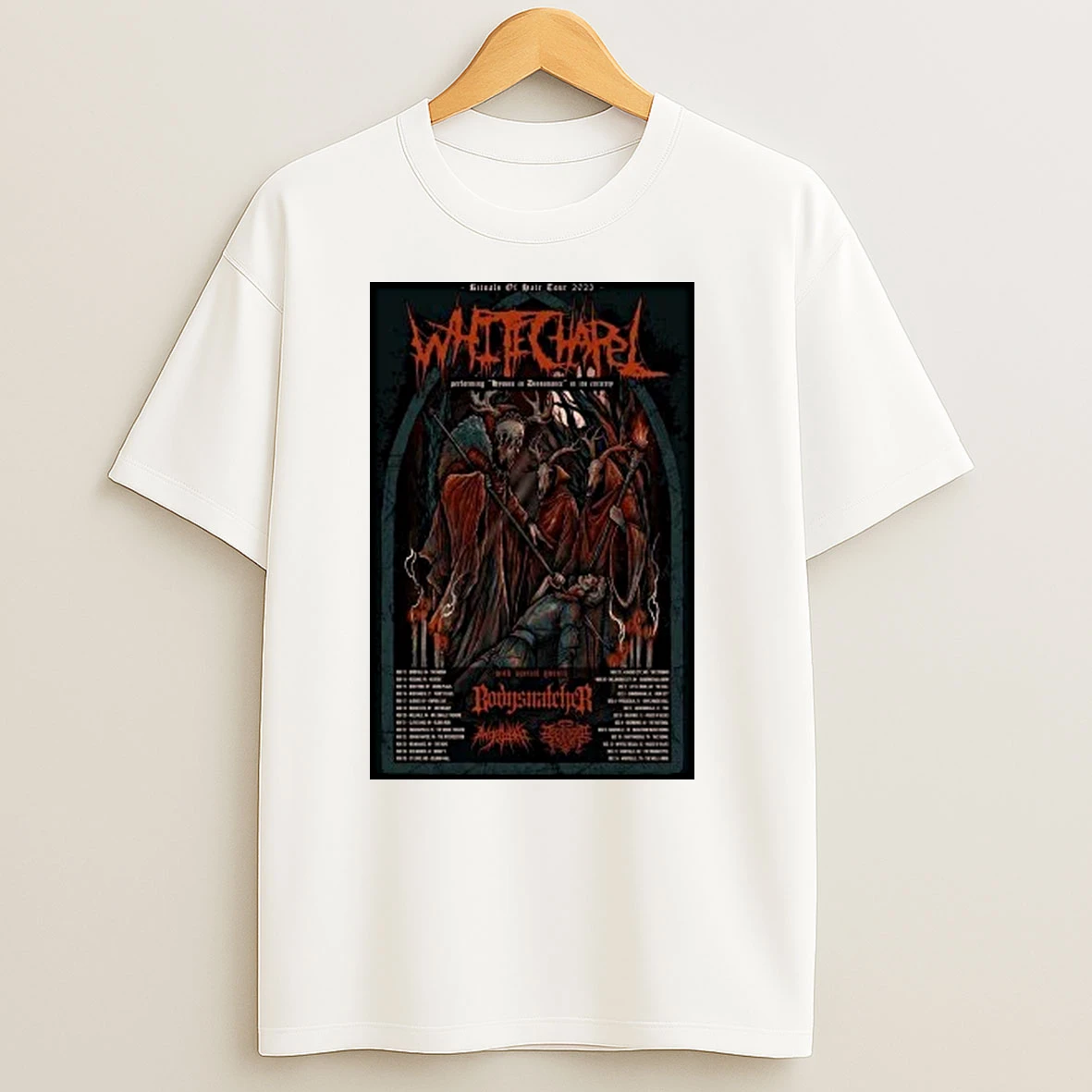 Rituals Of Hate Tour Whitechapel 2025 Shirts