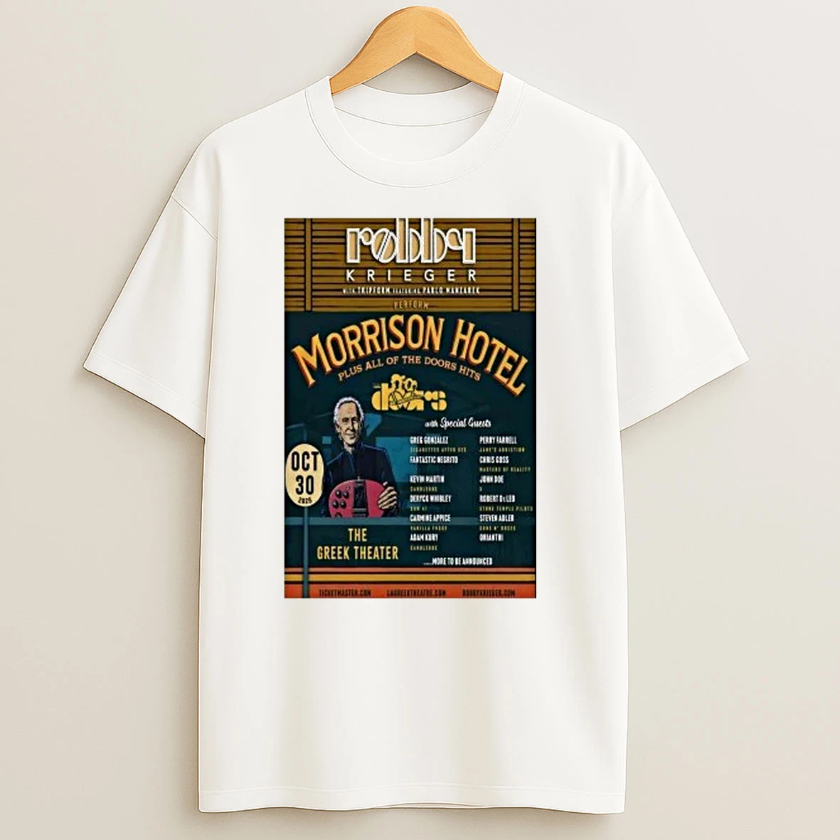 Robby Krieger Tour 2025 Greek Theatre In Los Angeles Shirts