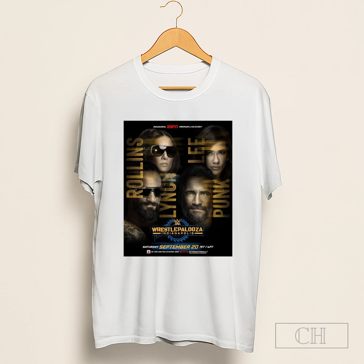 Rollins Lynch Lee Punk Wrestlepalooza Indianapolis Saturday September 20 Espn Shirt