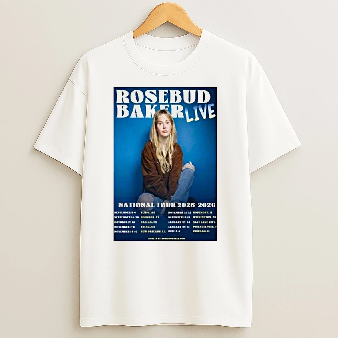 Rosebud Baker National Tour 2025 2026 Shirts
