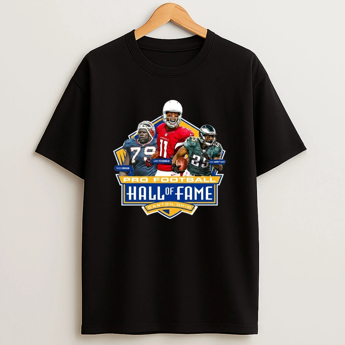 Ruben Brown Larry Fitzgerald And Lesean Mccoy Pro Football Hall Of Fame Canton Ohio Shirts