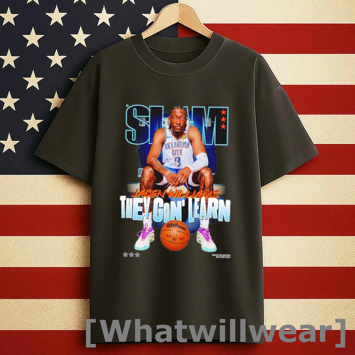 Slam Jalen Williams Nba Oklahoma City Thunder They Gon Learn Shirts