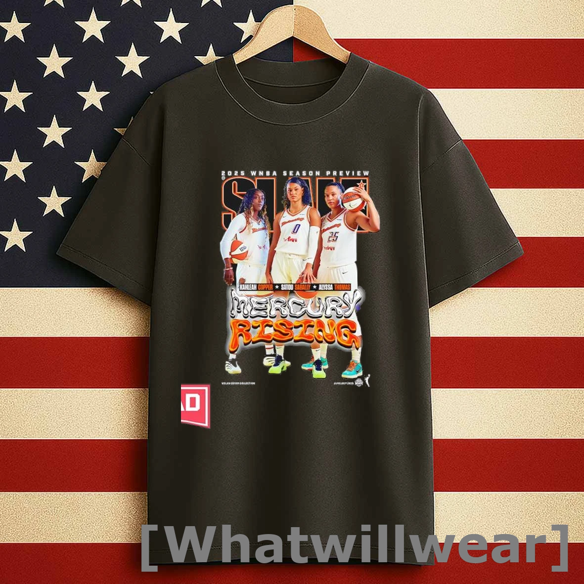 Slam Phoenix Mercury Name Players 2025 Wnba Season Preview Shirts