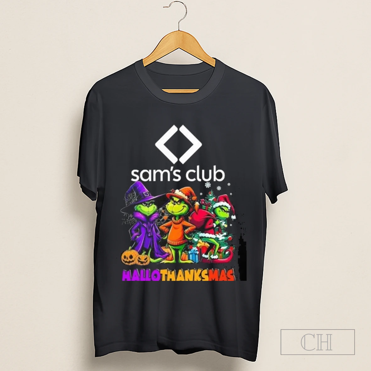 Sams Club The Grinch Hallothanksmas 2025 Shirt