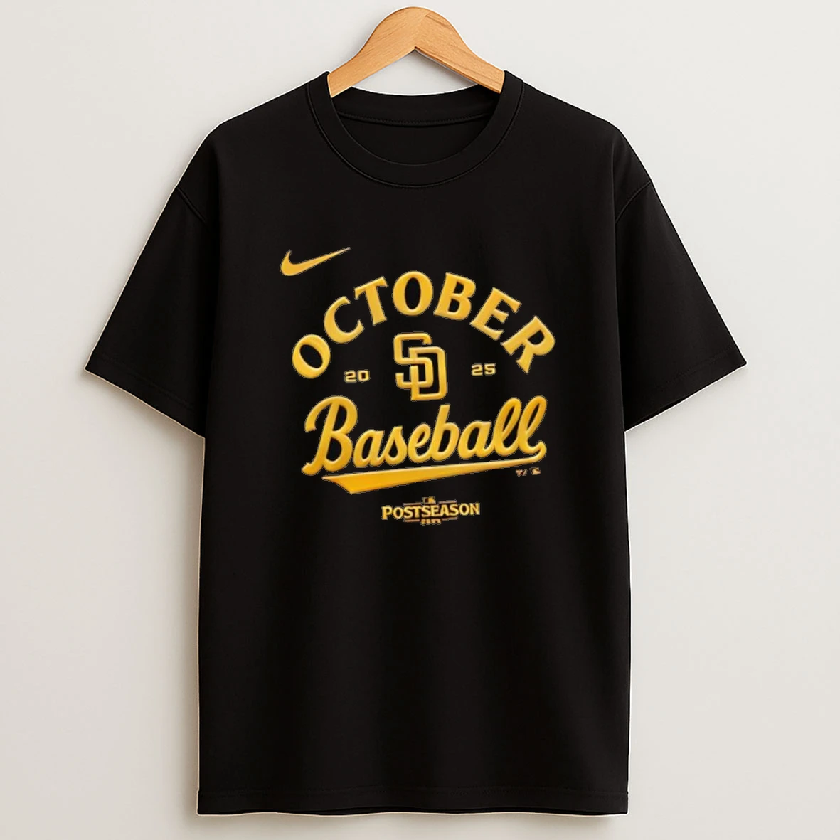San Diego Padres October Baseball 2025 Postseason Logo Shirts