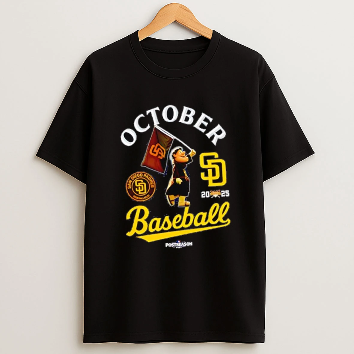 San Diego Padres Figure Mascot 2025 Mlb Postseason October Baseball Shirts