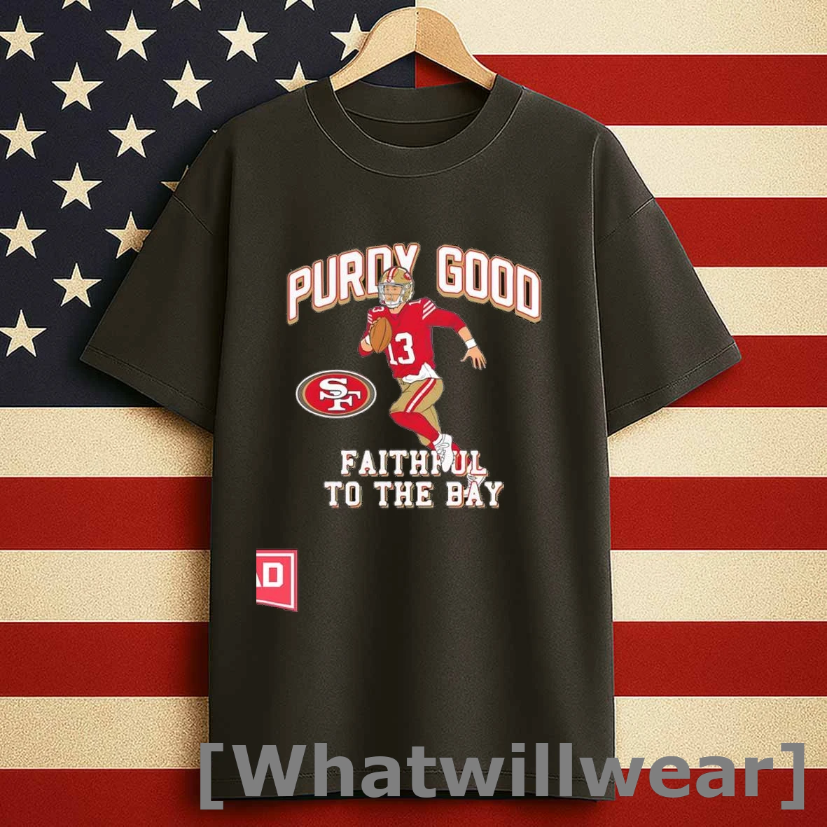 San Francisco 49ers Brock Purdy Scarlet Player Illustrative Pack Shirts