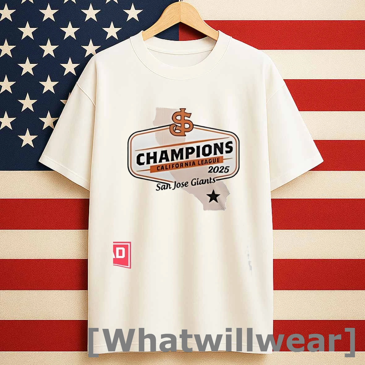 San Jose Giants California League Champions 2025 Logo Shirts