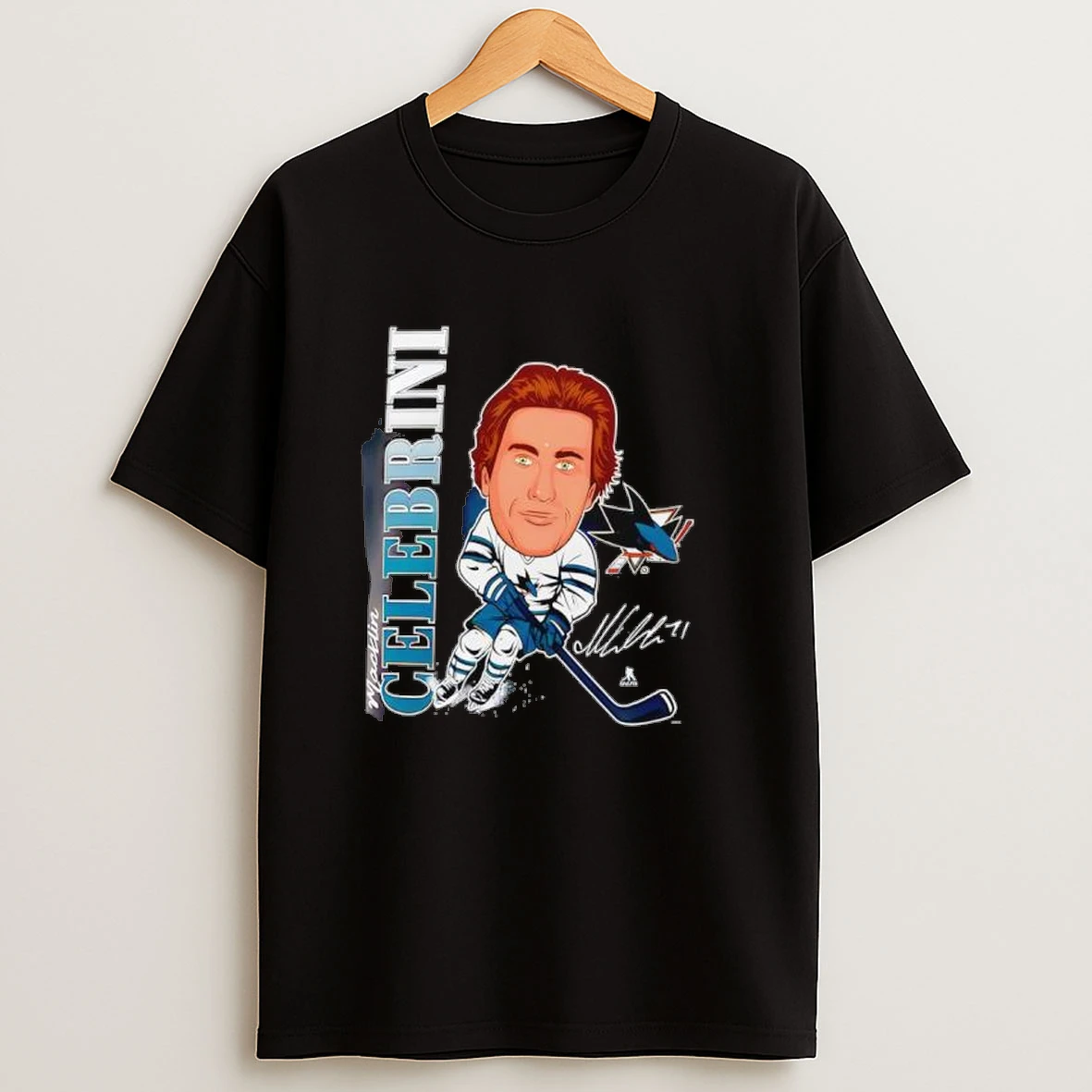 San Jose Sharks Macklin Celebrini Caricature Player Shirts