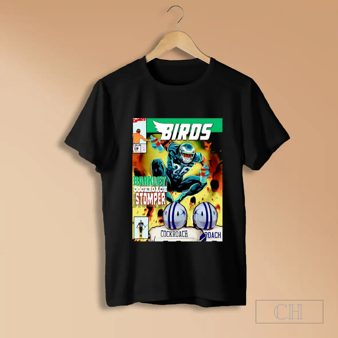 Saquon Barkley Cockroach Stomper Philadelphia Eagles Nfl 2025 Shirts