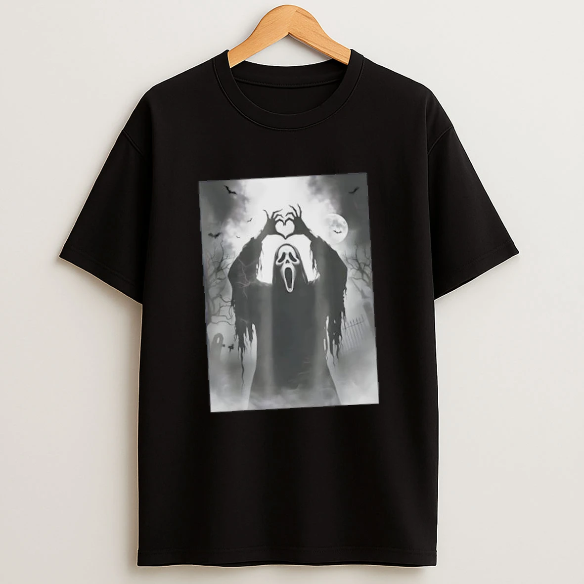Scary Face Horror Halloween Ghost Heart Hands Spooky Shirts