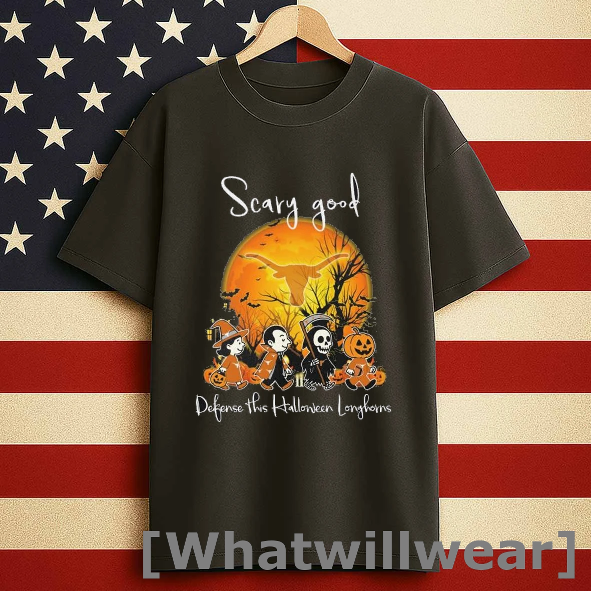 Scary Good Defense This Halloween Texas Longhorns Shirts
