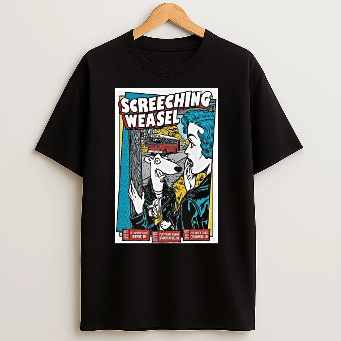 Screeching Weasel Oct 15 2025 Detroit Mi Shirts
