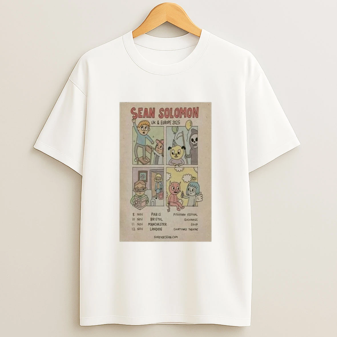 Sean Solomon Uk Europe 2025 Tour Shirts