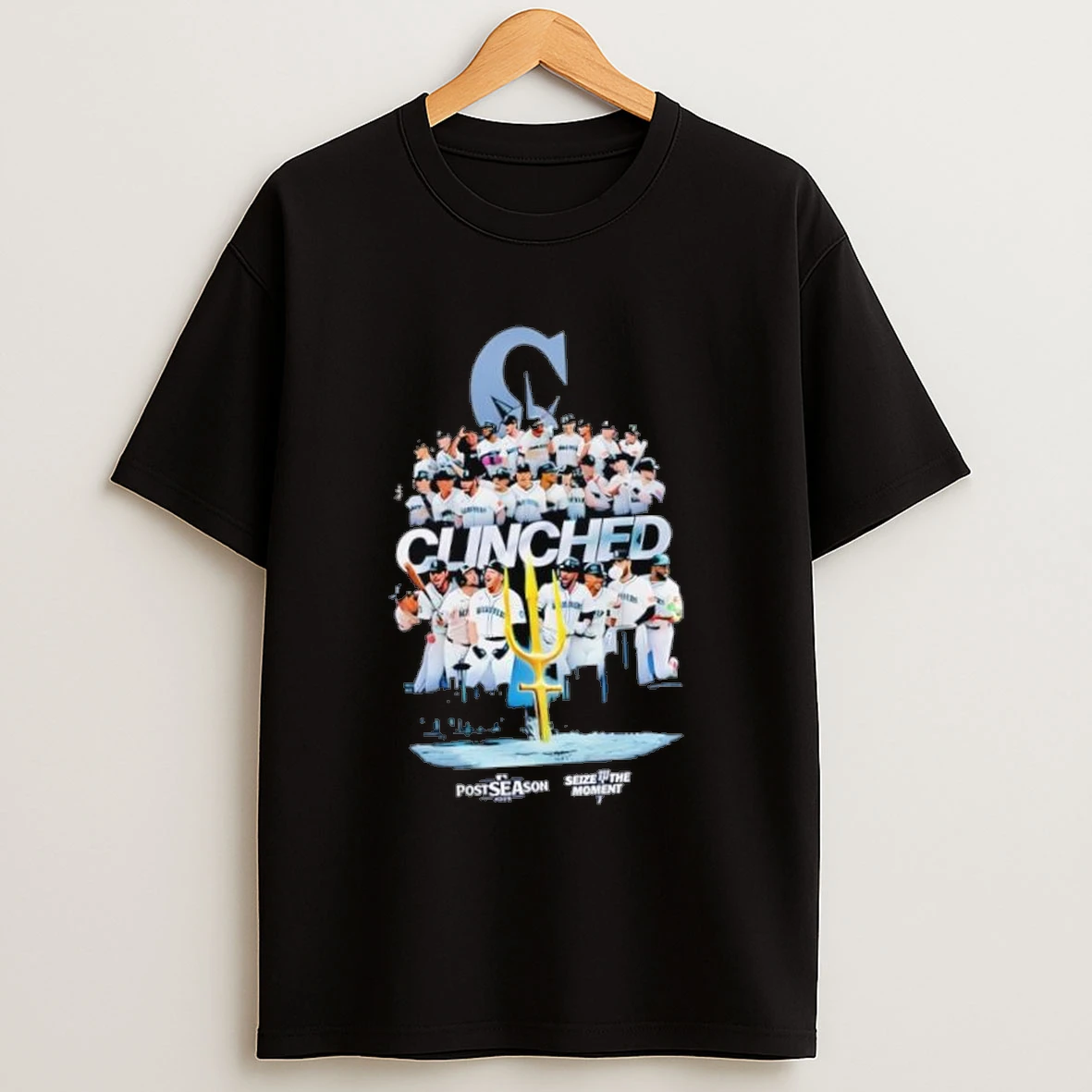Seattle Mariners Baseball Team Seize The Moment Clinched Shirts
