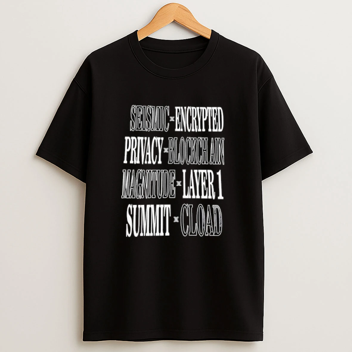 Seismic Encrypted Privacy Bloceach Ain Magnitude Layer 1 Summit Cload Shirts