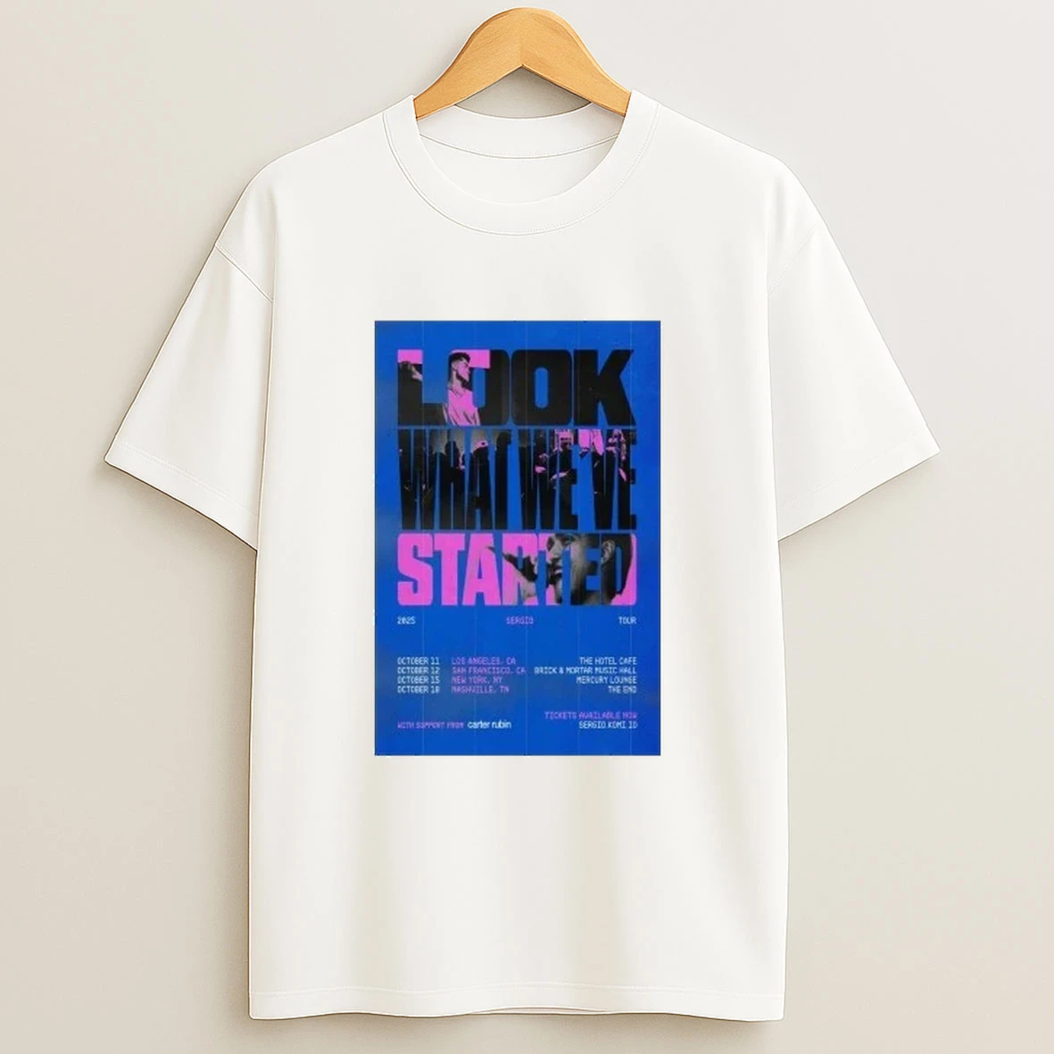 Sergio Look What Weve Started Tour 2025 Shirts