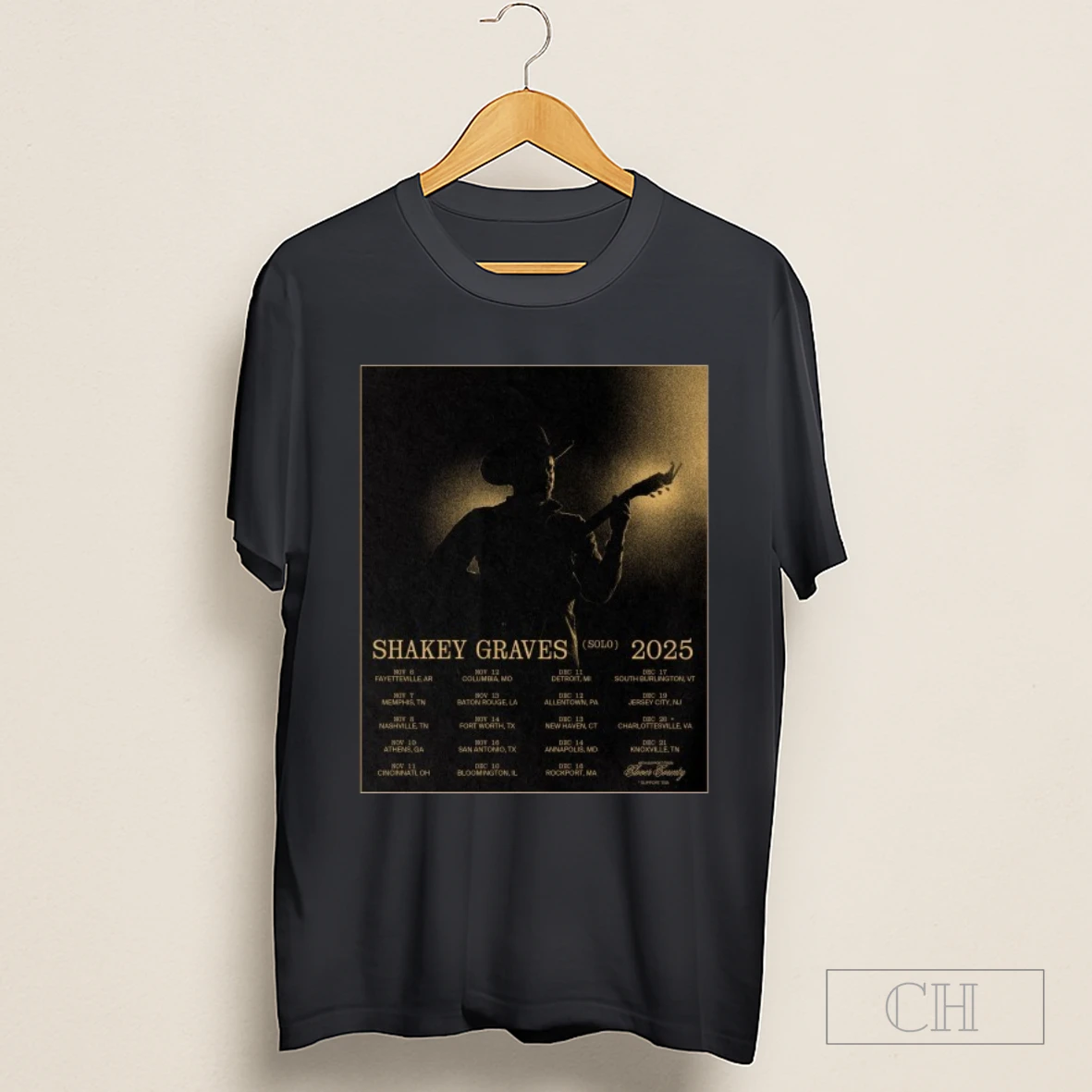 Shakey Graves Solo 2025 Tour Dates Shirt