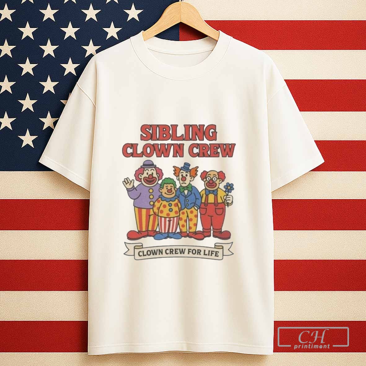 Sibling Clown Crew For Life Tshirt Sweater