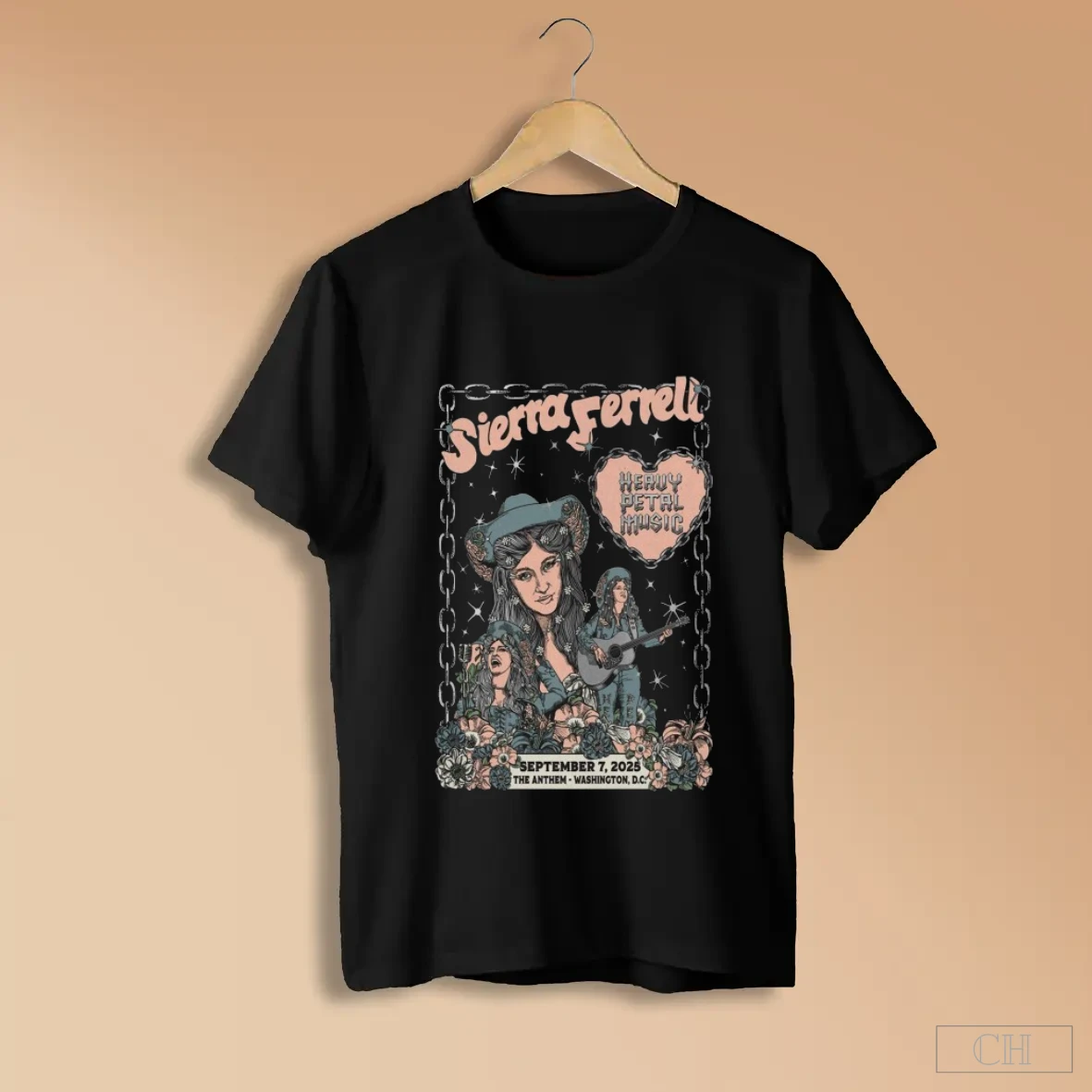 Sierra Ferrell Heavy Petal Music Red Rocks Amphitheatre September 7 2025 The Anthem Washington Dc Shirts
