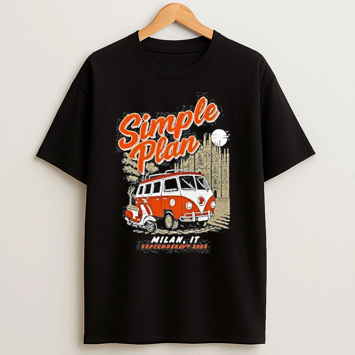 Simple Plan 09 29 2025 Assago Italy Tour Shirts